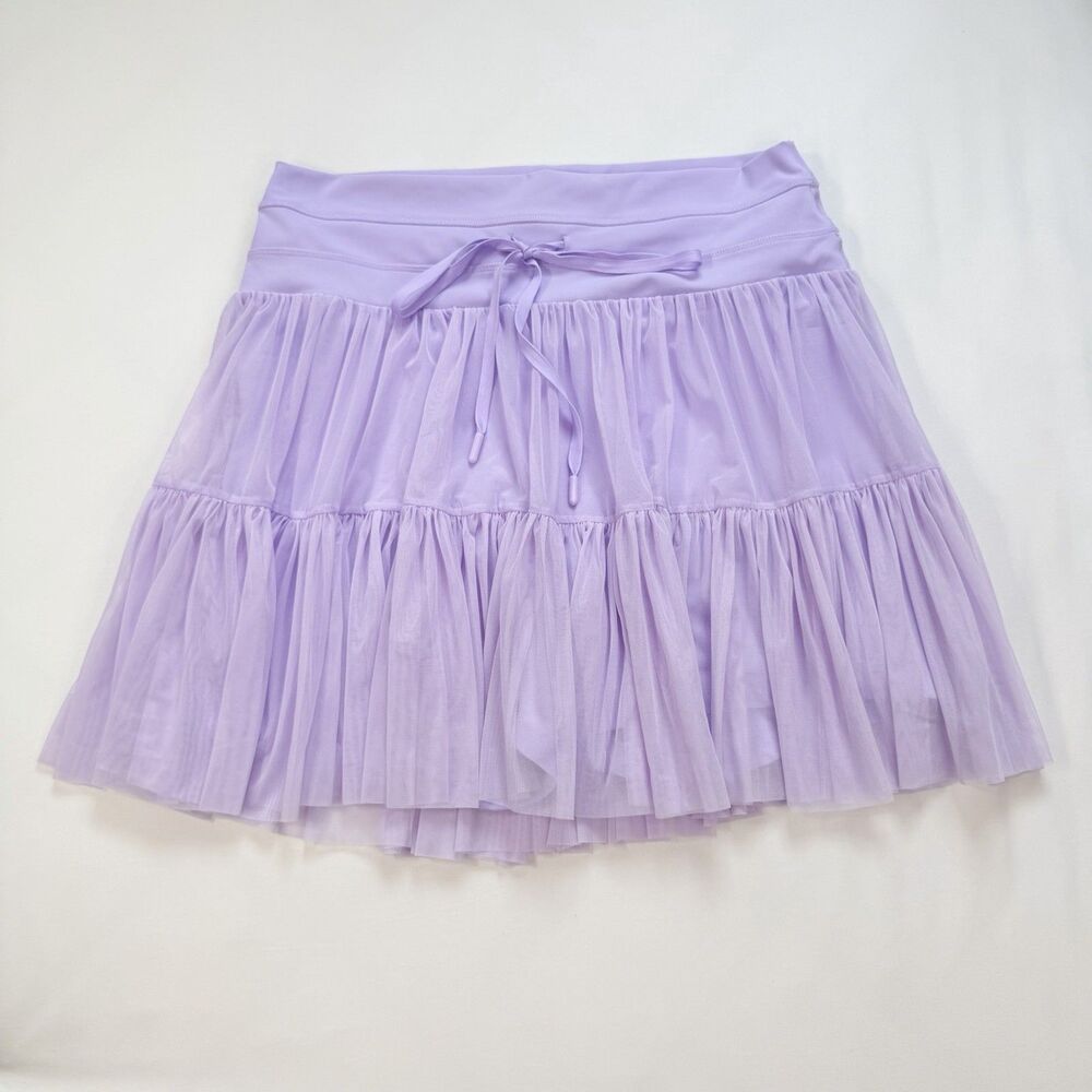 POPFLEX Pirouette Skort Mini Skirt 1X Digital Lavender Taylor Swift Coquette - Picture 3 of 10